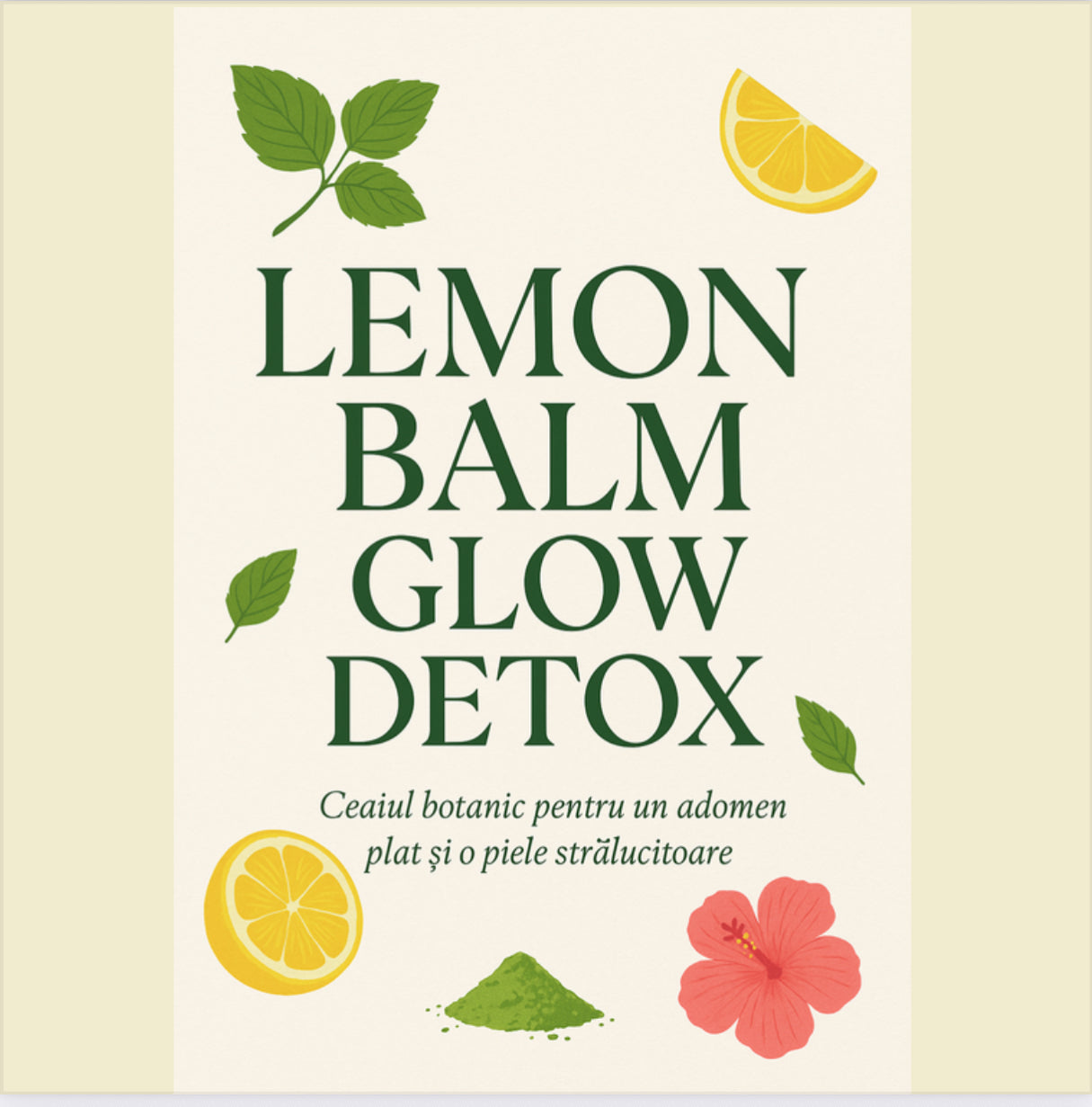 Lemon detox Balm tea